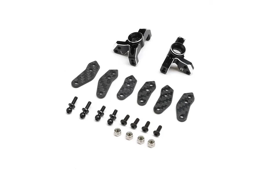 TLR Aluminium Spindle Set - Black image 116558