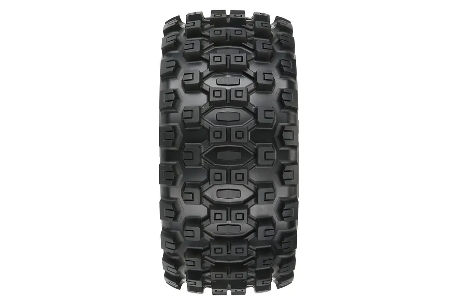 Pro-Line 5.7&amp;quot; Badlands MX57 Tyres on Black Raid Rims - Glued Wheels 2Pcs image 116613