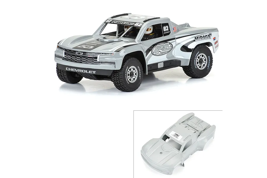 Pro-Line 1/16 2019 Chevy Trophy Truck Painted Body Shell - Grey image 116646
