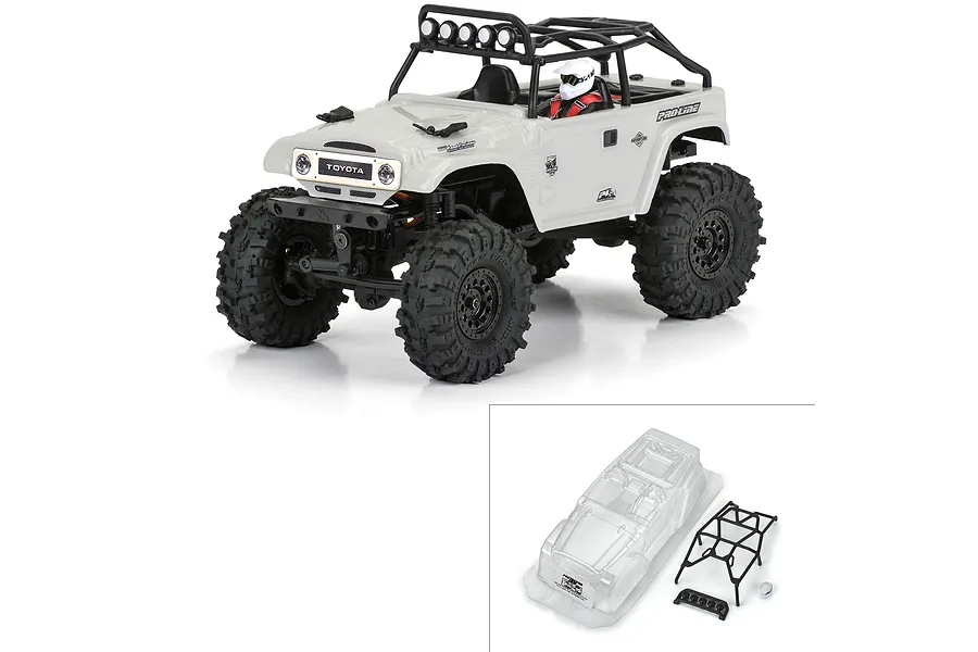 Pro-Line 1/24 1979 Toyota Land Cruiser FJ40 Unpainted Body Shell with Roll Cage - Clear image 116663