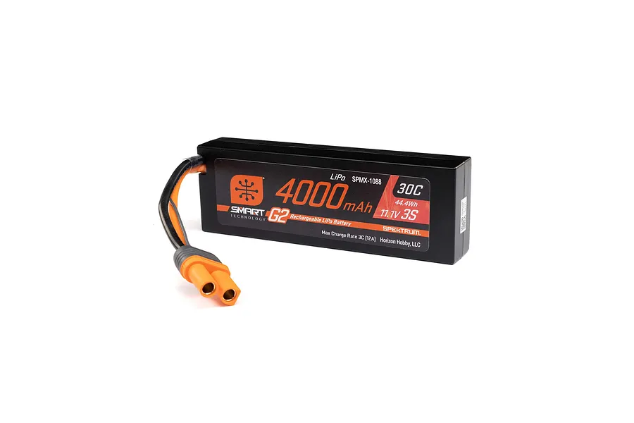 Spektrum Smart G2 11.1V 4000mAh 30C Hard Case LiPo Battery image 116698