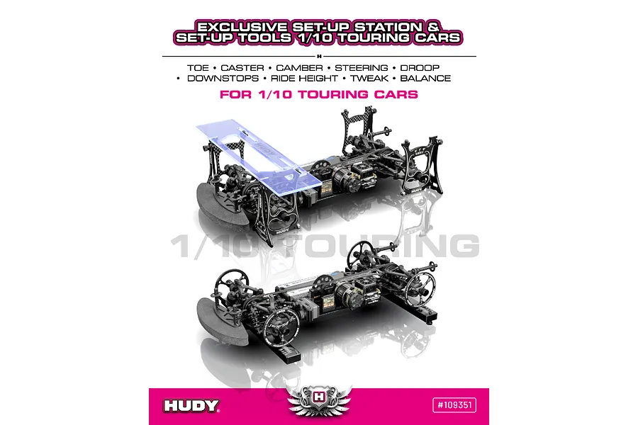 Hudy 1/10 Touring Set Up Station with Carry Bag image 116724