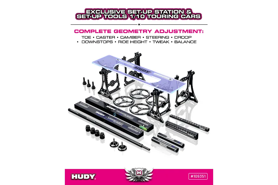 Hudy 1/10 Touring Set Up Station with Carry Bag image 116725