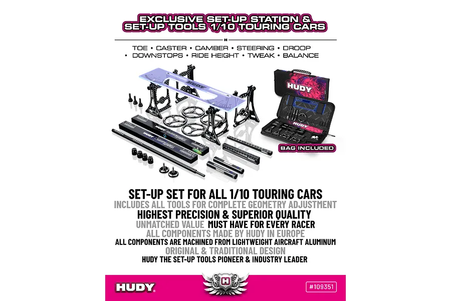 Hudy 1/10 Touring Set Up Station with Carry Bag image 116726