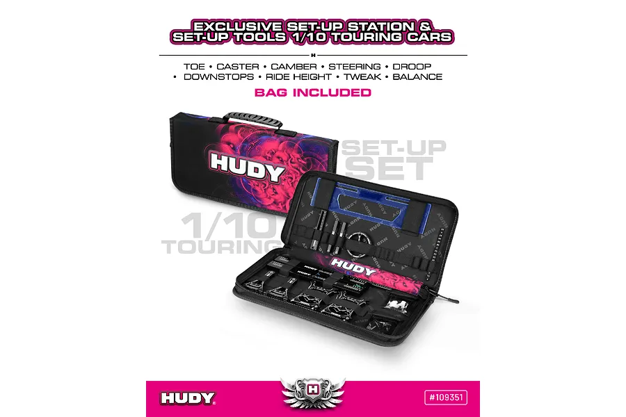 Hudy 1/10 Touring Set Up Station with Carry Bag image 116727
