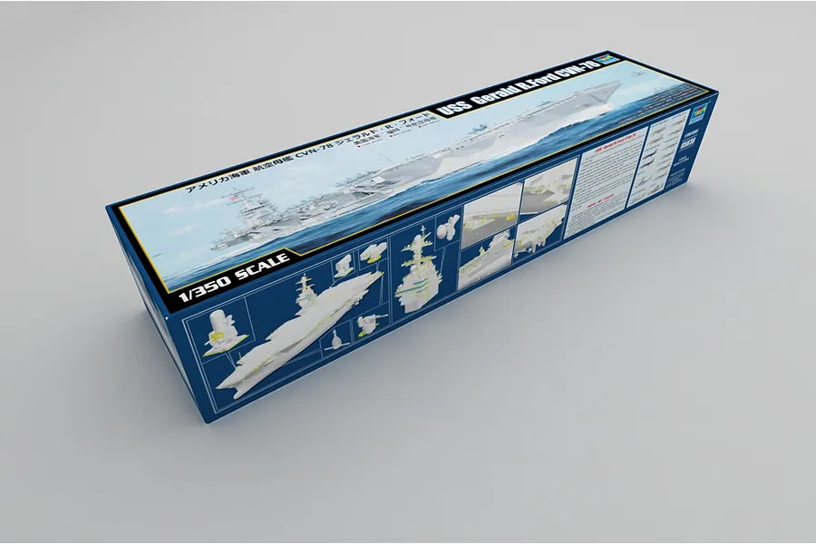 Trumpeter 1/350 USS Gerald R.Ford CVN-78 Aircraft Carrier Scaled Plastic Model Kit image 116749