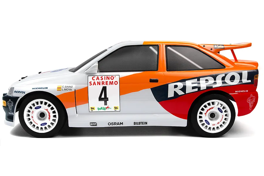 HPI WR8 Flux Ford Escort RS Cosworth RC Rally Car Electric Brushless 4WD 1/8 Scale RTR - Repsol Livery image 116764