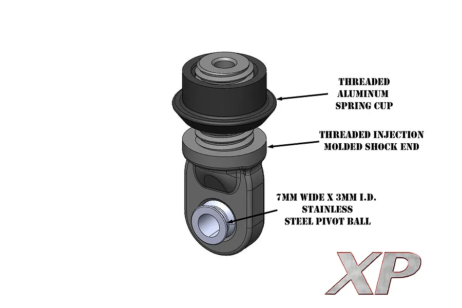 Reefs RC Aluminium 90mm XP Adjustable Shocks 2Pcs image 116796
