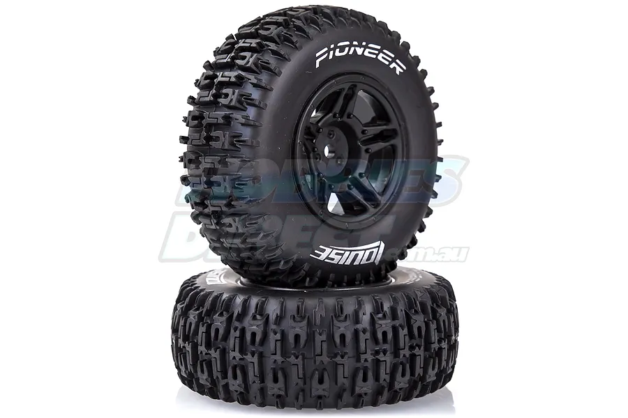Louise 2.2/3.0&amp;quot; Pioneer Tyres on Black Rims - Glued Wheels 2Pcs image 11684