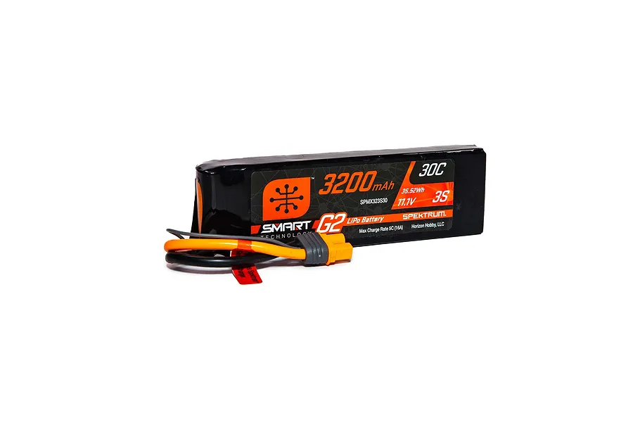 Spektrum 11.1V 3200mAh 30C 3S Smart G2 Soft Case LiPo Battery image 116984