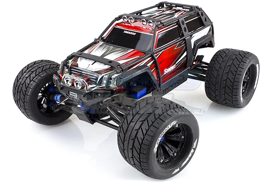 Louise 3.8&amp;quot; MT-Rocket Tyres on Black Rims - Glued Wheels 2Pcs image 11702