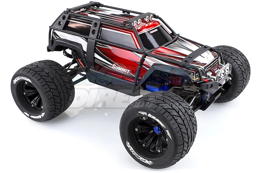 Louise 3.8&amp;quot; MT-Rocket Tyres on Black Rims - Glued Wheels 2Pcs image 11703
