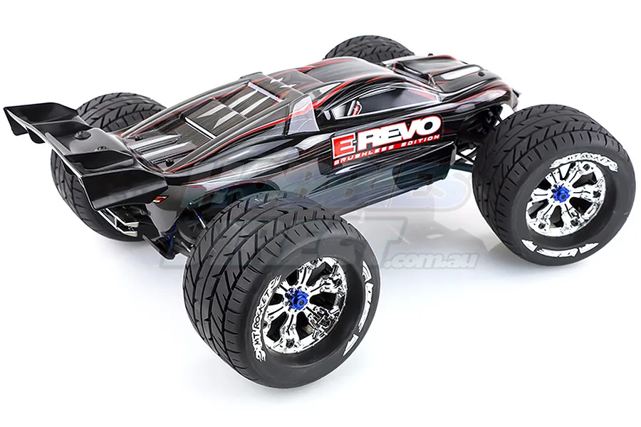 Louise 3.8&amp;quot; MT-Rocket Tyres on Black Rims - Glued Wheels 2Pcs image 3