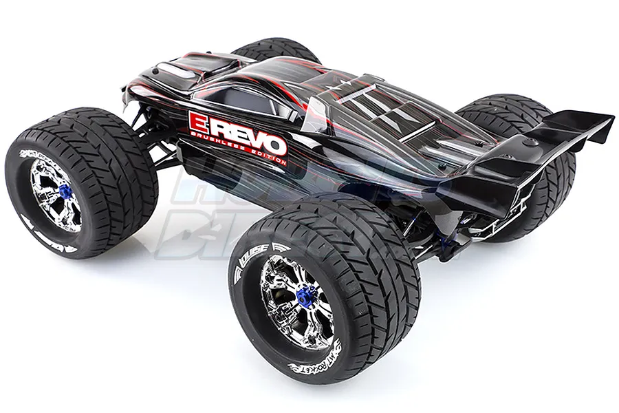 Louise 3.8&amp;quot; MT-Rocket Tyres on Black Rims - Glued Wheels 2Pcs image 4