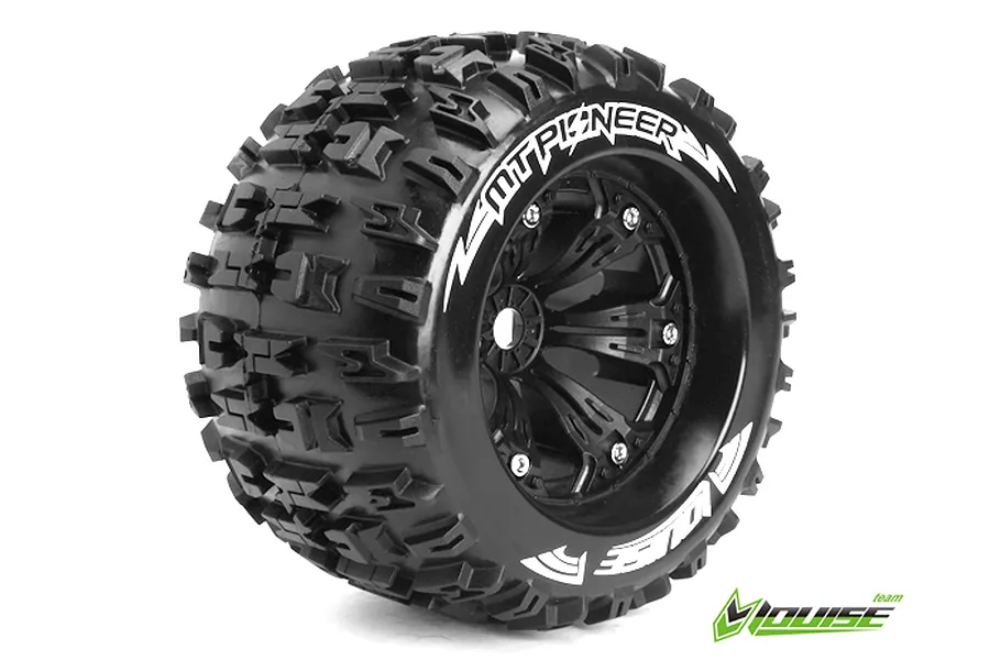 Louise 3.8&amp;quot; MT-Pioneer Tyres on Black Rims - Glued Wheels 2Pcs image 11709