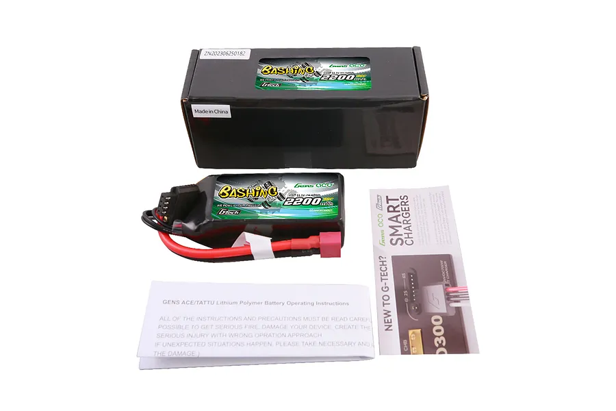 Gens Ace Bashing  G-Tech 11.1V 2200mAh 35C 3S Soft Case LiPo Battery image 117134