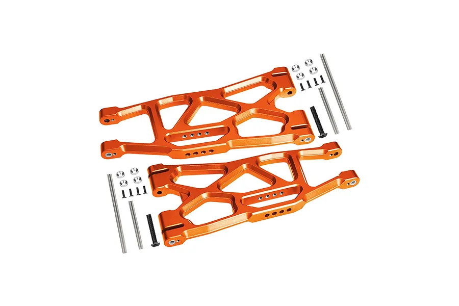 GPM Orange Aluminium Front/Rear Lower Suspension Arms 2Pcs w/ Pins image 117183