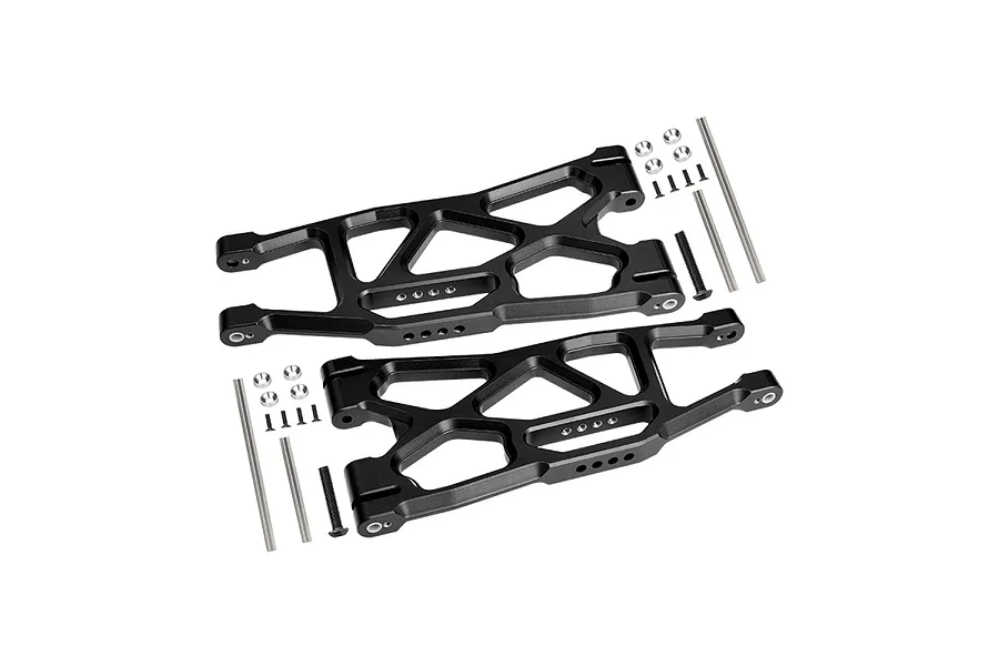 GPM Black Aluminium Front/Rear Lower Suspension Arms 2Pcs w/ Pins image 117185