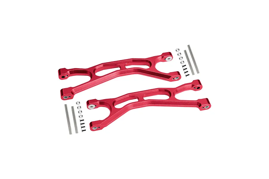 GPM Red Aluminium Front / Rear Upper Suspension Arms 2Pcs image 117186