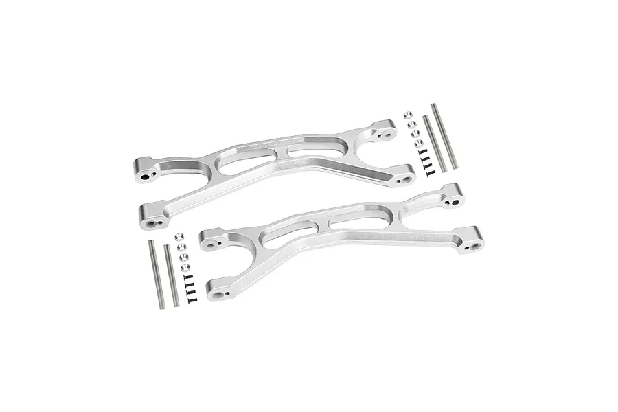 GPM Silver Aluminium Front / Rear Upper Suspension Arms 2Pcs image 117189