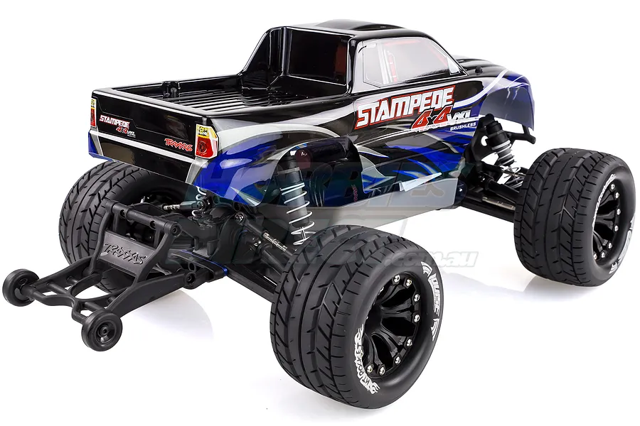 Louise 2.8&amp;quot; MT-Rocket Tyres on Black Rims - Glued Wheels 2Pcs image 11723