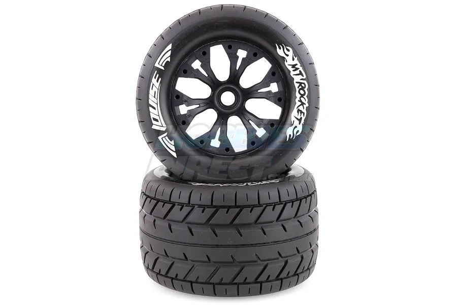 Louise 2.8&amp;quot; MT-Rocket Tyres on Black Rims - Glued Wheels 2Pcs image 2
