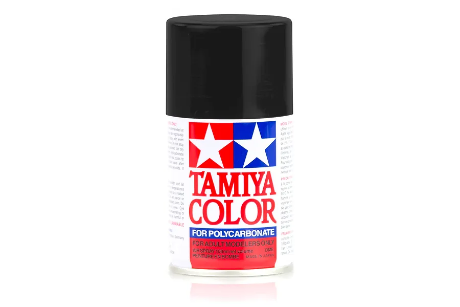 Tamiya PS-5 Black Polycarbonate Spray Paint 100ml image 11740