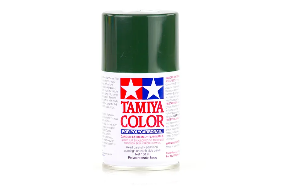 Tamiya PS-9 Green Polycarbonate Spray Paint 100ml image 11744