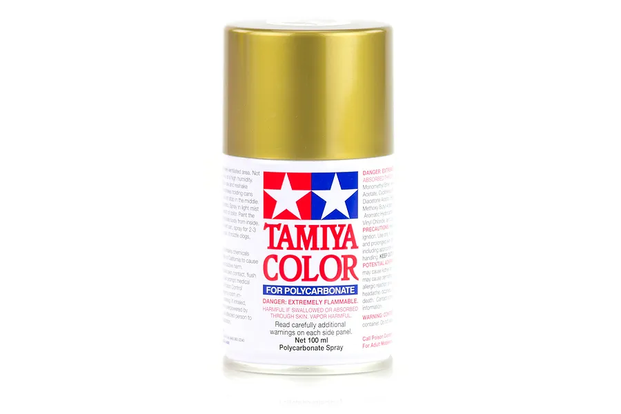 Tamiya PS-13 Gold Polycarbonate Spray Paint 100ml image 11748