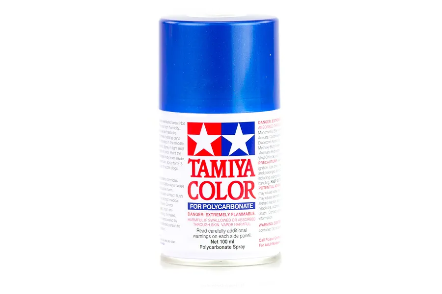 Tamiya PS-16 Metallic Blue Polycarbonate Spray Paint 100ml image 11751