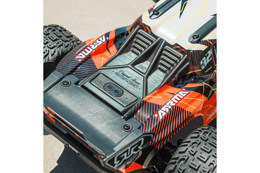 ARRMA Vorteks Mega 550 RC Stadium Truck Electric 2WD 1/10 Scale RTR - Orange image 117611