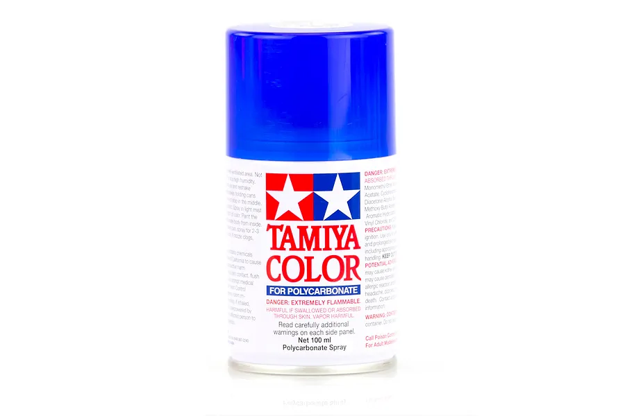 Tamiya PS-38 Translucent Blue Polycarbonate Spray Paint 100ml image 11772