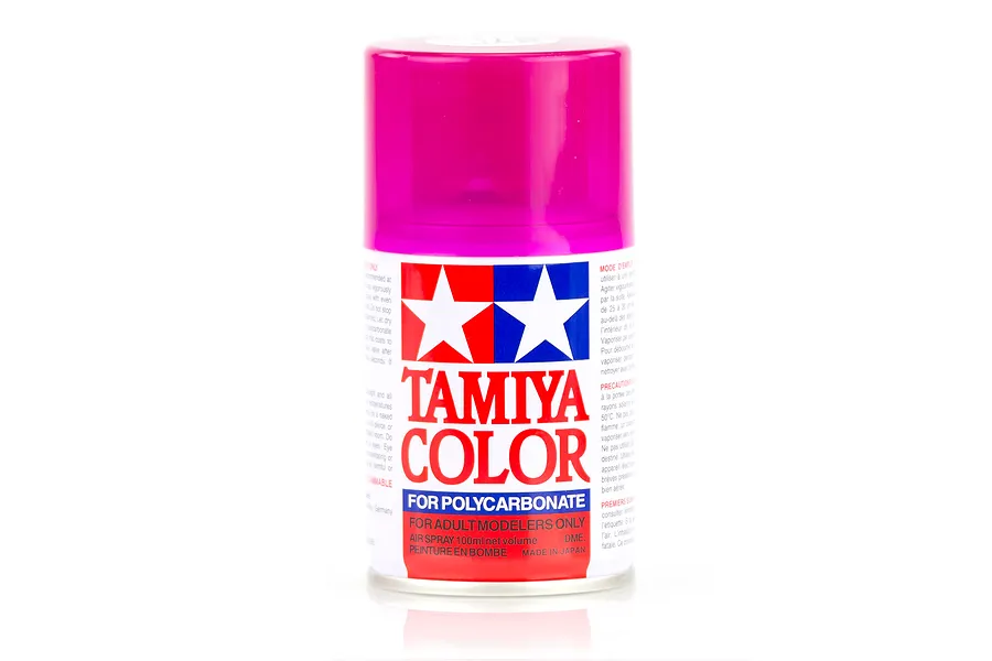 Tamiya PS-40 Translucent Pink Polycarbonate Spray Paint 100ml image 11774