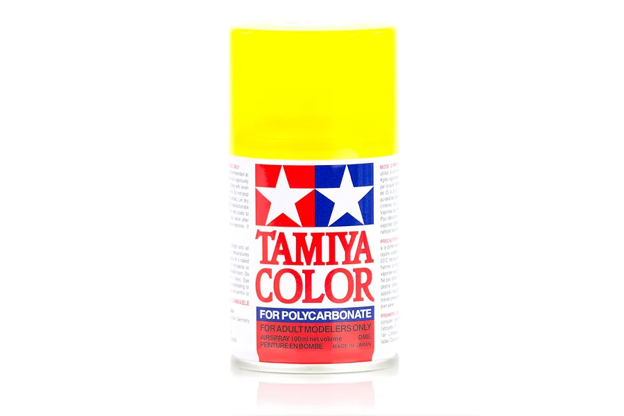 Tamiya PS-42 Translucent Yellow Polycarbonate Spray Paint 100ml image 11776
