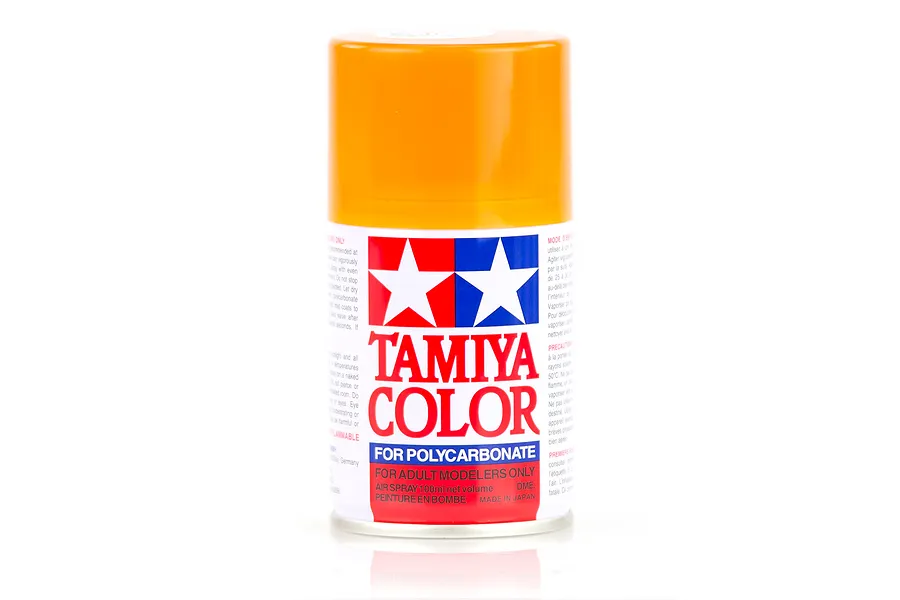 Tamiya PS-43 Translucent Orange Polycarbonate Spray Paint 100ml image 11777