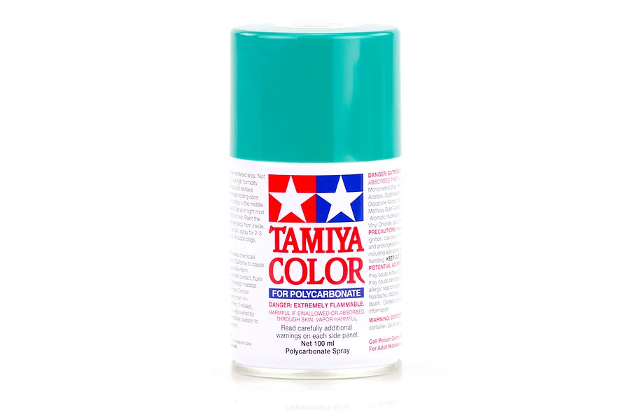 Tamiya PS-54 Cobalt Green Polycarbonate Spray Paint 100ml image 11790