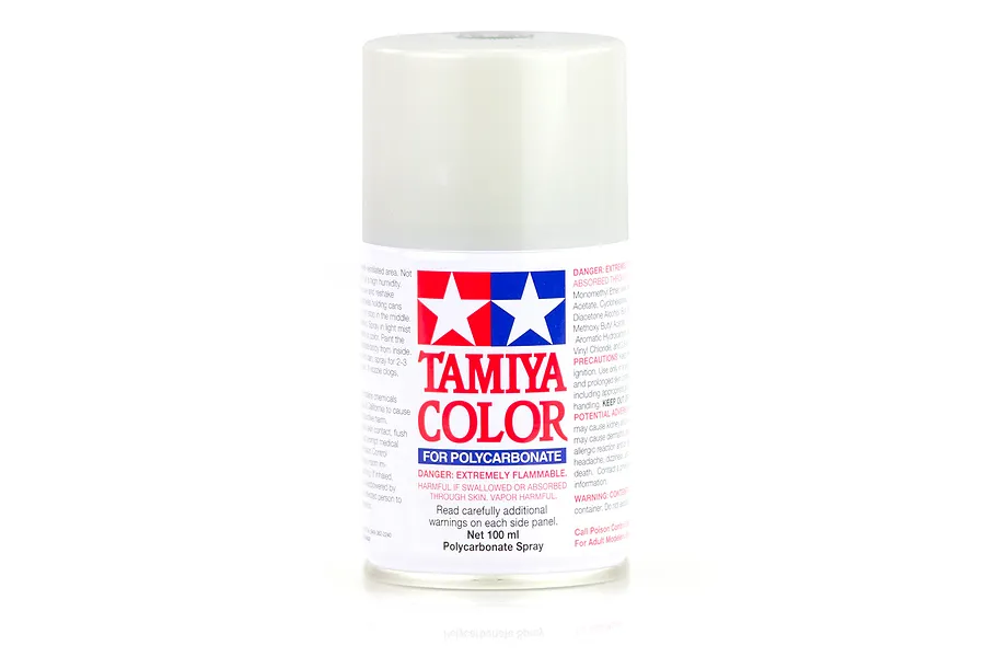 Tamiya PS-57 Pearl White Polycarbonate Spray Paint 100ml image 11793