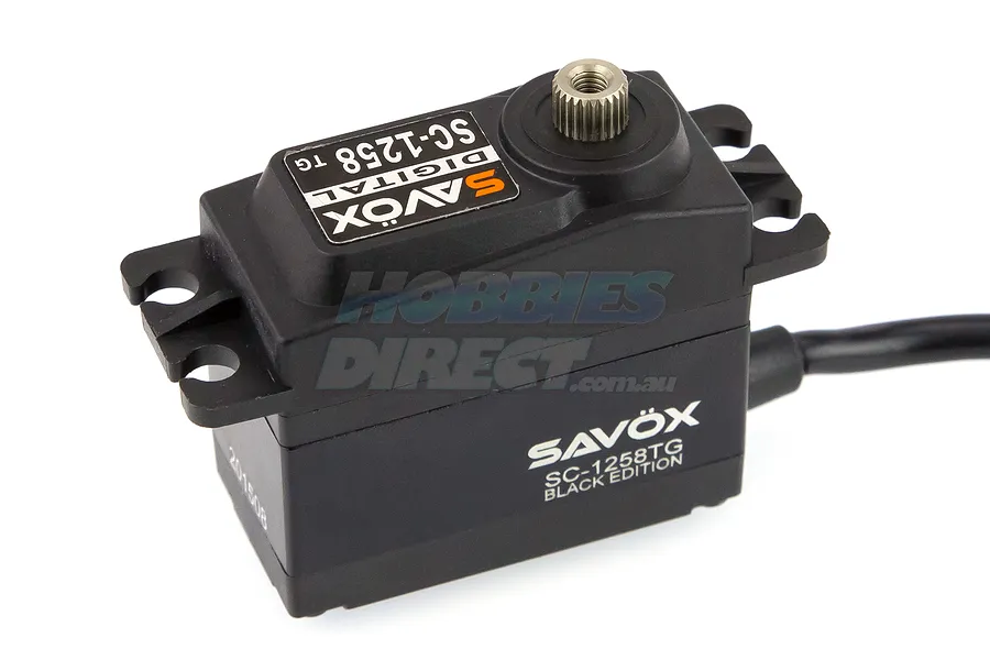 Savox SC-1258TG Black Edition 12kg 6V Coreless Titanium Geared Servo image 11835