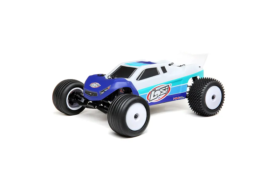 Losi Mini-T 2.0 Stadium Truck Electric Brushless 2WD 1/18 Scale RTR - Blue image 118468