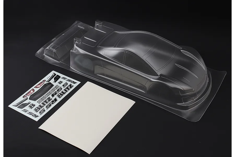Blitz 1/10 RS5 190mm 0.5mm Unpainted Body Shell - Clear image 118510