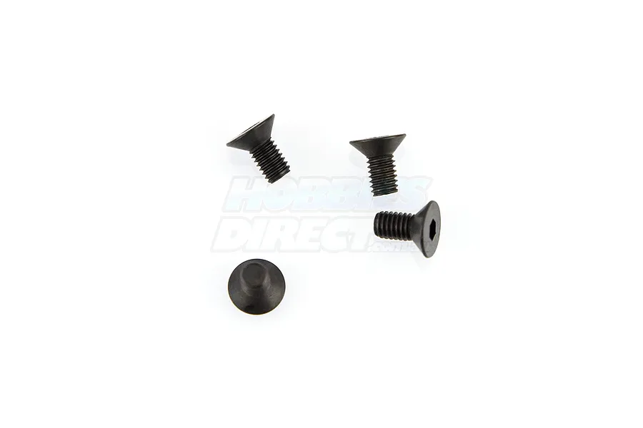 Du-Bro 3x6mm Fine Thread Countersunk Head Screws 4Pcs image 11882
