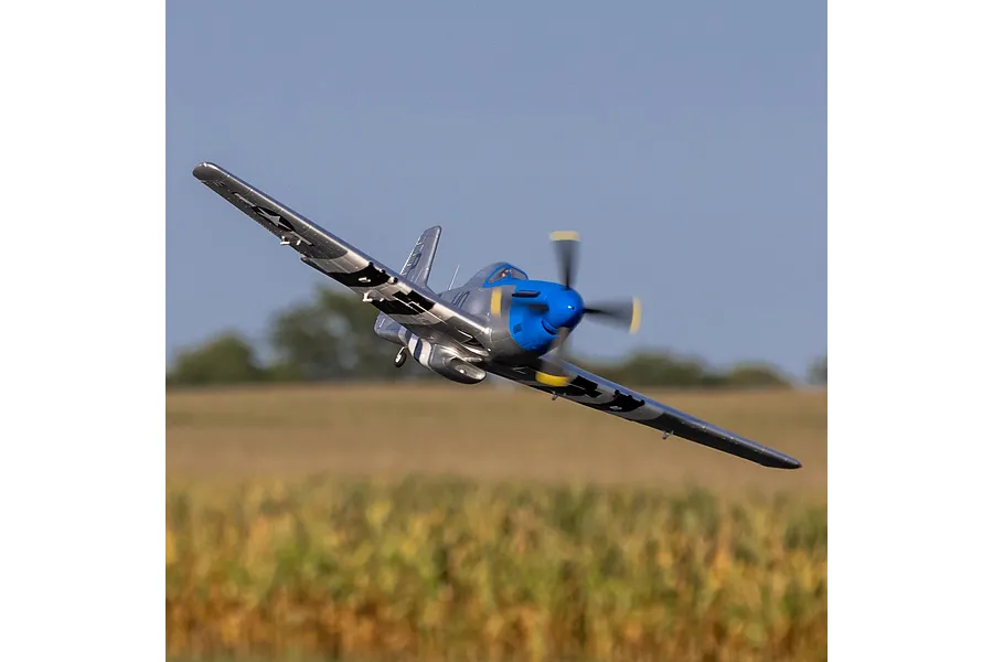 E-Flite RC Plane P-51D Mustang “Cripes A’Mighty 3rd” 1.2m Warbird BNF Basic with AS3X and Safe Select Technology image 118816