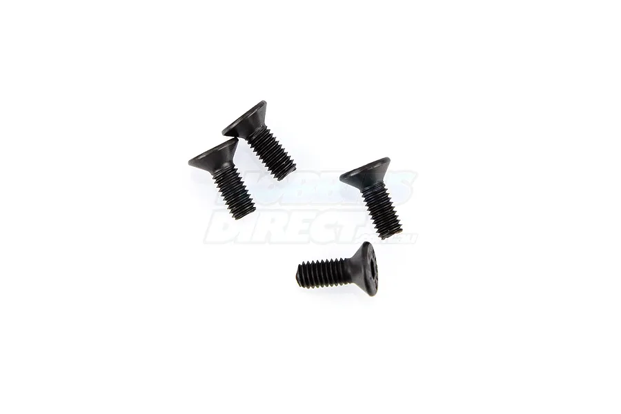 Du-Bro 3x8mm Fine Thread Countersunk Head Screws 4Pcs image 11883