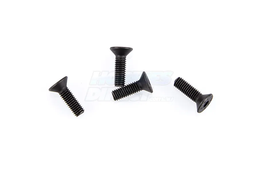 Du-Bro 3x10mm Fine Thread Countersunk Head Screws 4Pcs image 11884