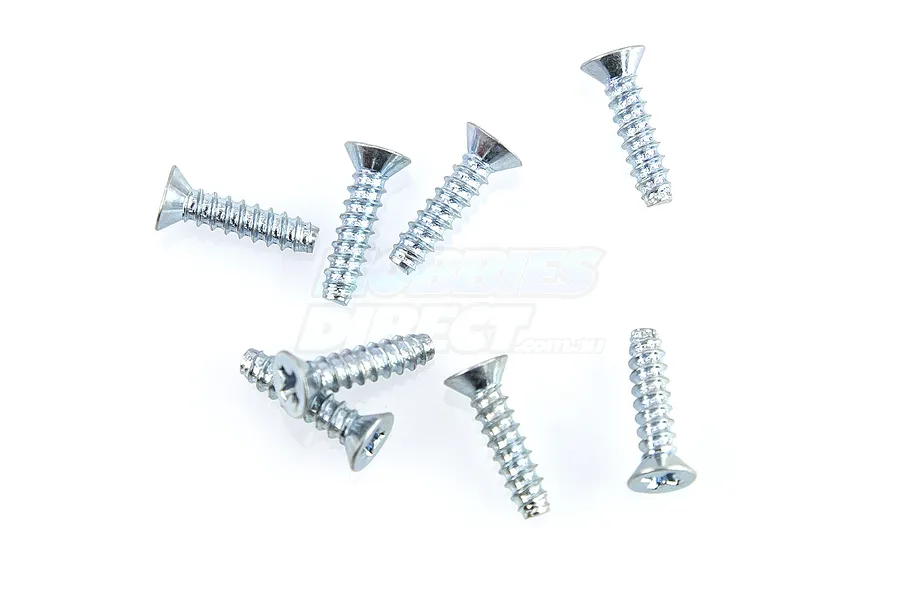 Du-Bro 3x12mm Coarse Thread Countersunk Head Screws 8Pcs image 11891