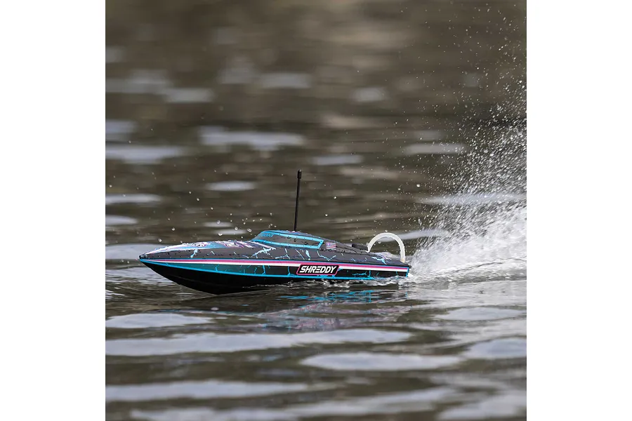 Pro Boat Recoil 2 Shreddy 18&amp;quot; Deep-V Brushless Electric RTR RC Speed Boat - Black image 118923