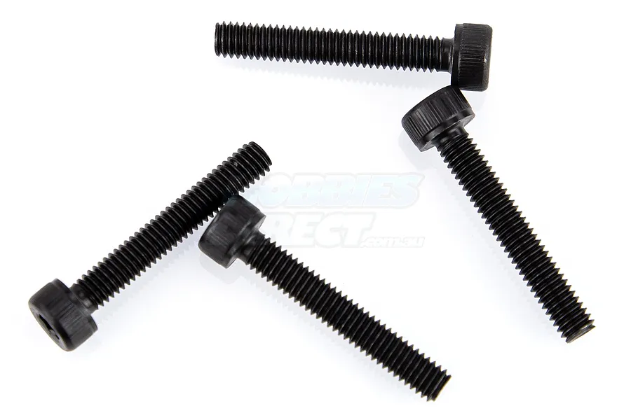 Du-Bro 4x25mm Fine Thread Cap Head Screws 4Pcs image 11899