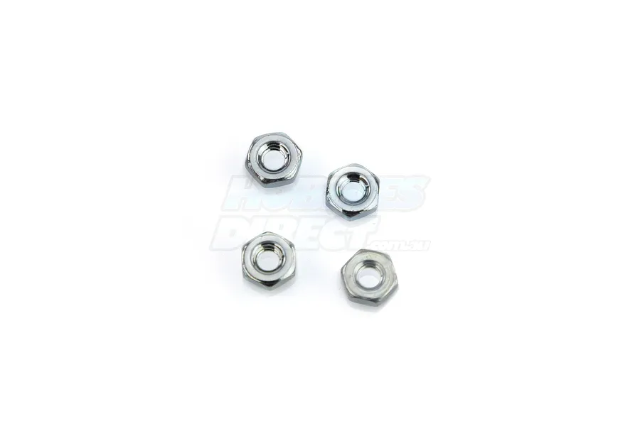 Du-Bro 2.5mm Silver Steel Nuts 4Pcs image 11912
