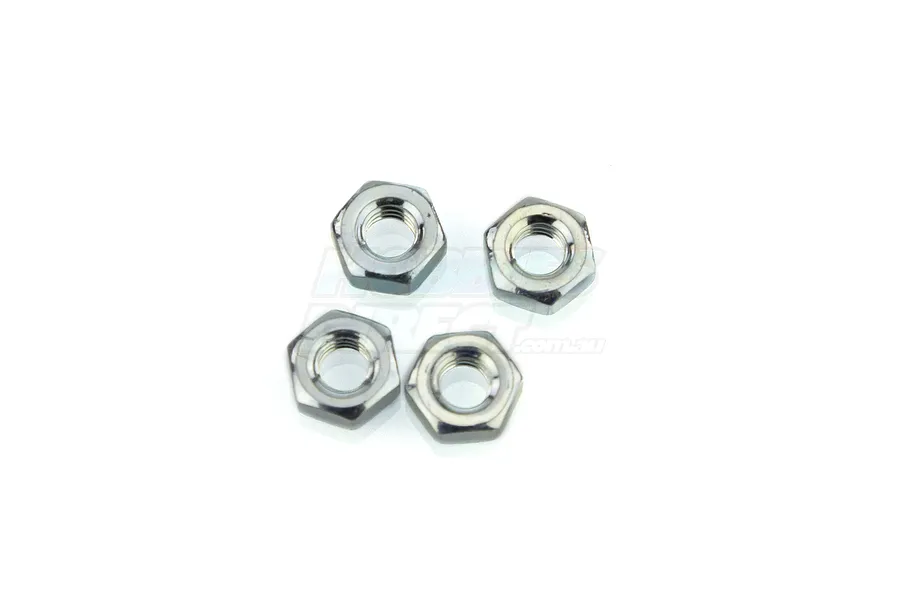 Du-Bro 4mm Silver Steel Nuts 4Pcs image 11914