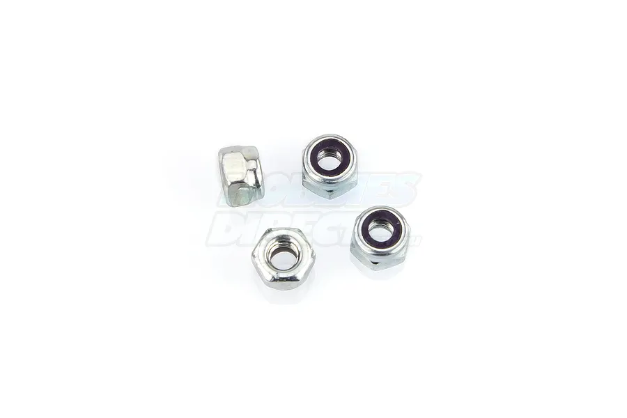Du-Bro 3mm Silver Steel Nyloc Nuts 4Pcs image 11915